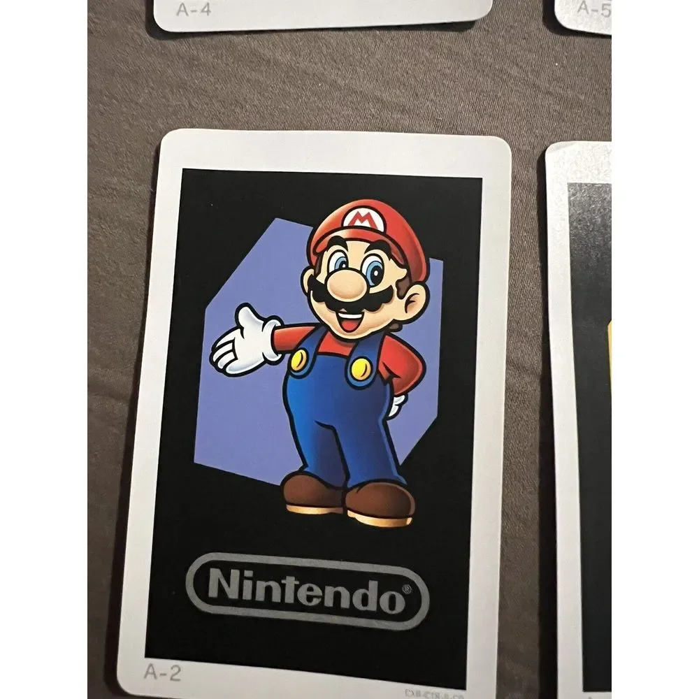 (7) Nintendo Trading Cards A1 A2 A3 A4 A5 A6 Link Mario Metroid NM or Better‎